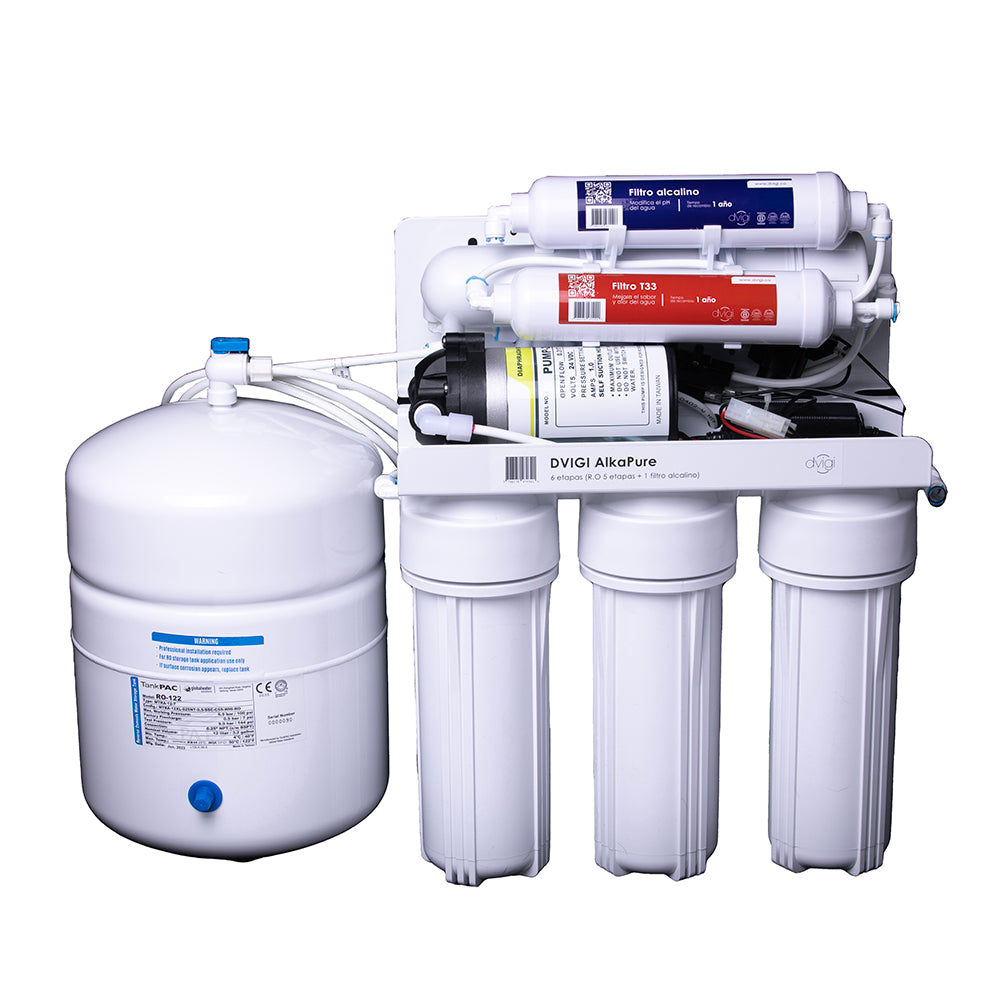 Filtro Purificador Osmosis Inversa Alcalinizador OSMOPURE 6X Dvigi