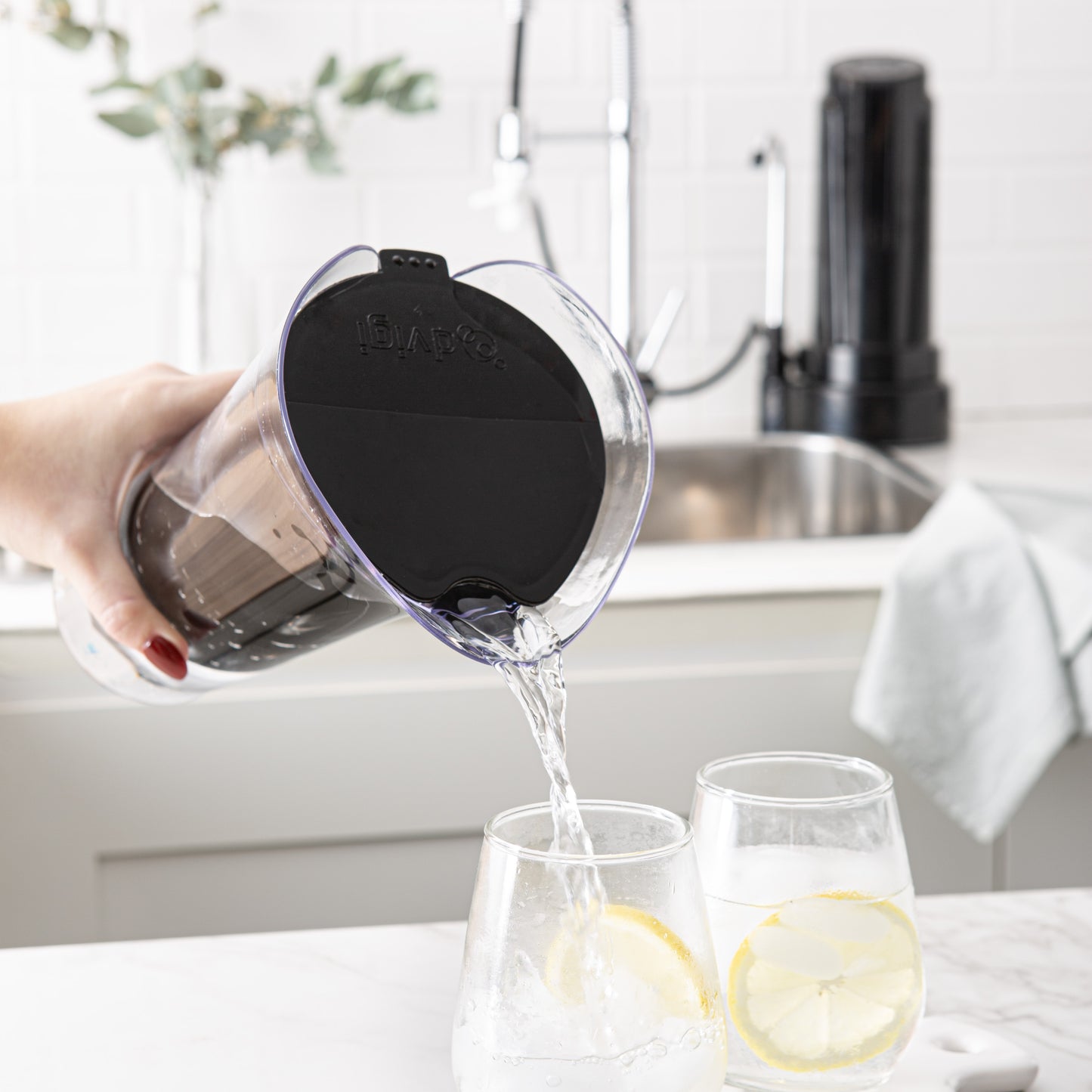 Dvigi Sense Glass Jarra Purificadora de Agua