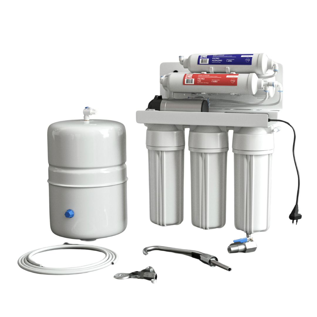 Filtro Purificador Osmosis Inversa Alcalinizador OSMOPURE 6X Dvigi