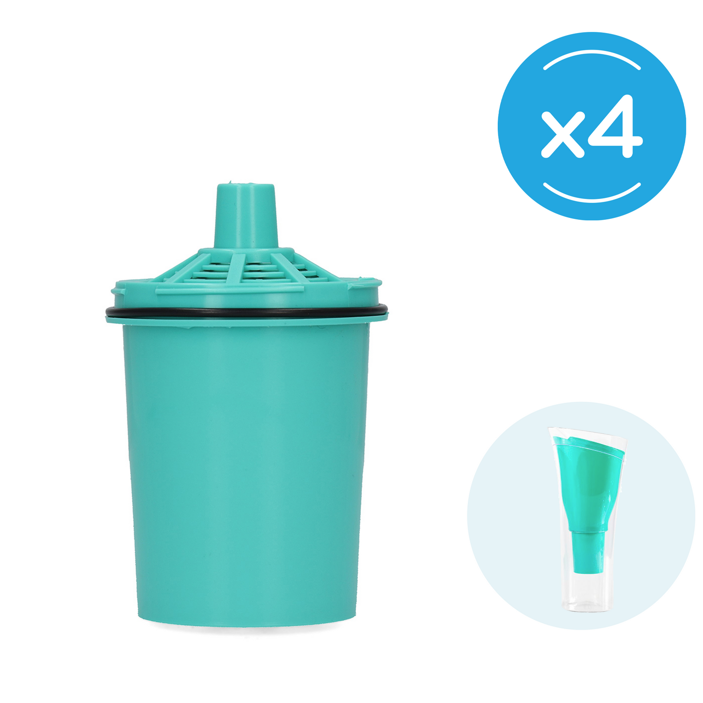 Combo Repuesto Jarra Purificadora de Agua SENSE X 4