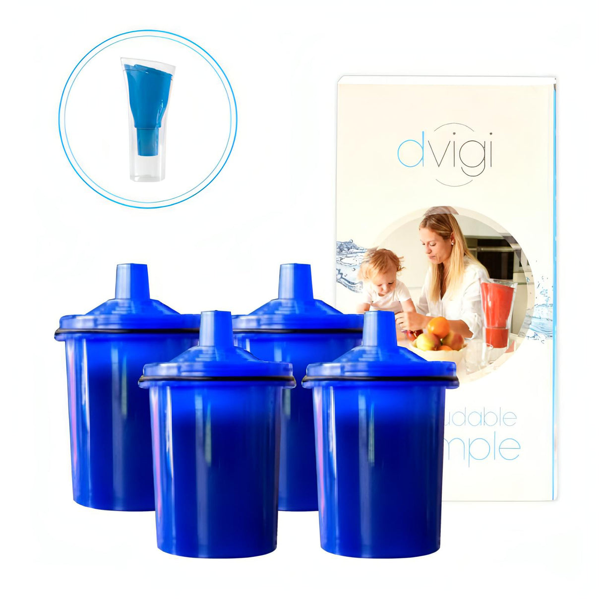 Repuestos para Jarra Purificadora de Agua x 4 unidades | DVIGI