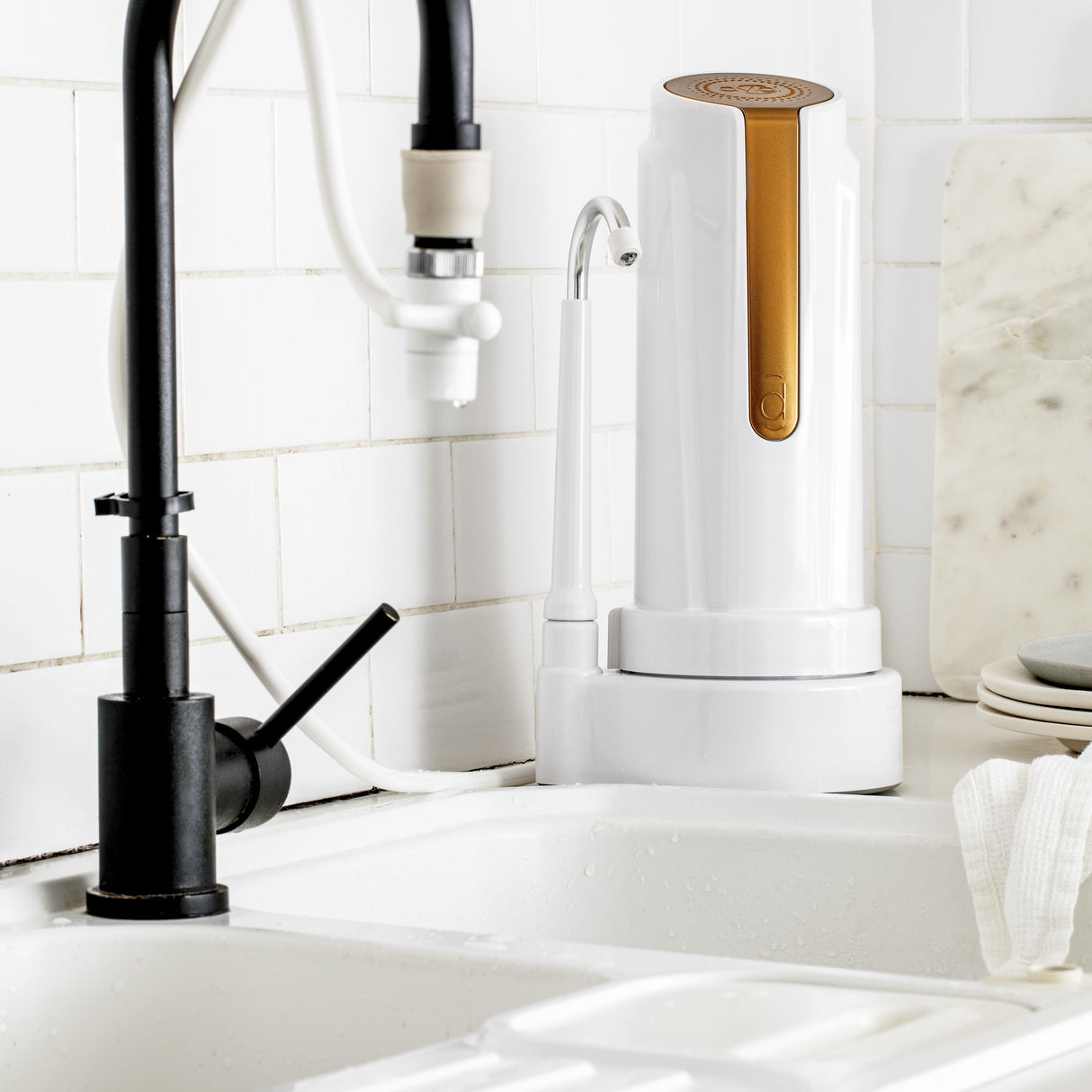 Filtro Purificador de Agua Sobre Mesada As Plus Elimina Arsénico + 2 Filtros Adicionales